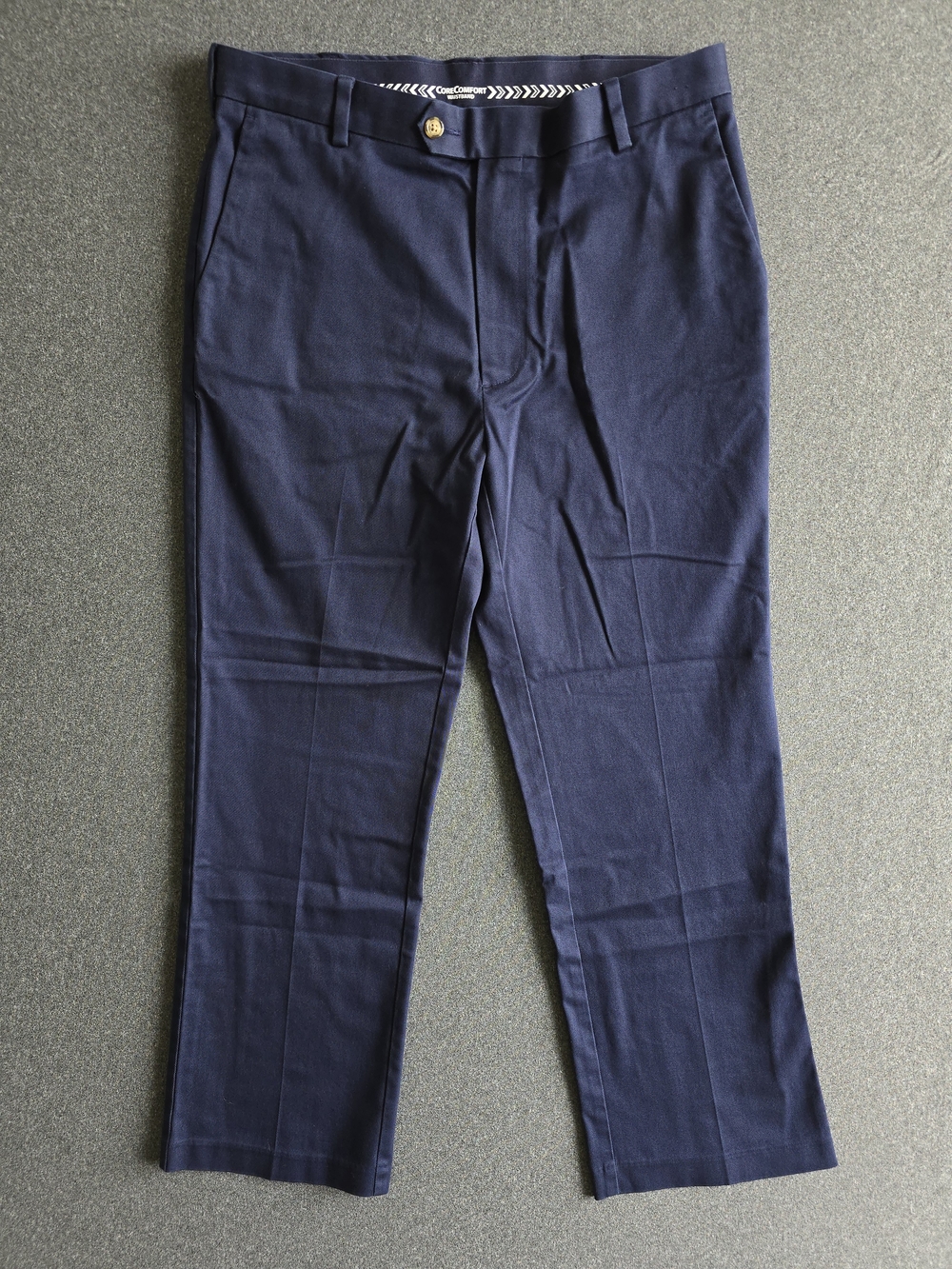 TravelSmart Roundtree & Yorke Pant Men's Size 34 Navy CoreComfort Waistband